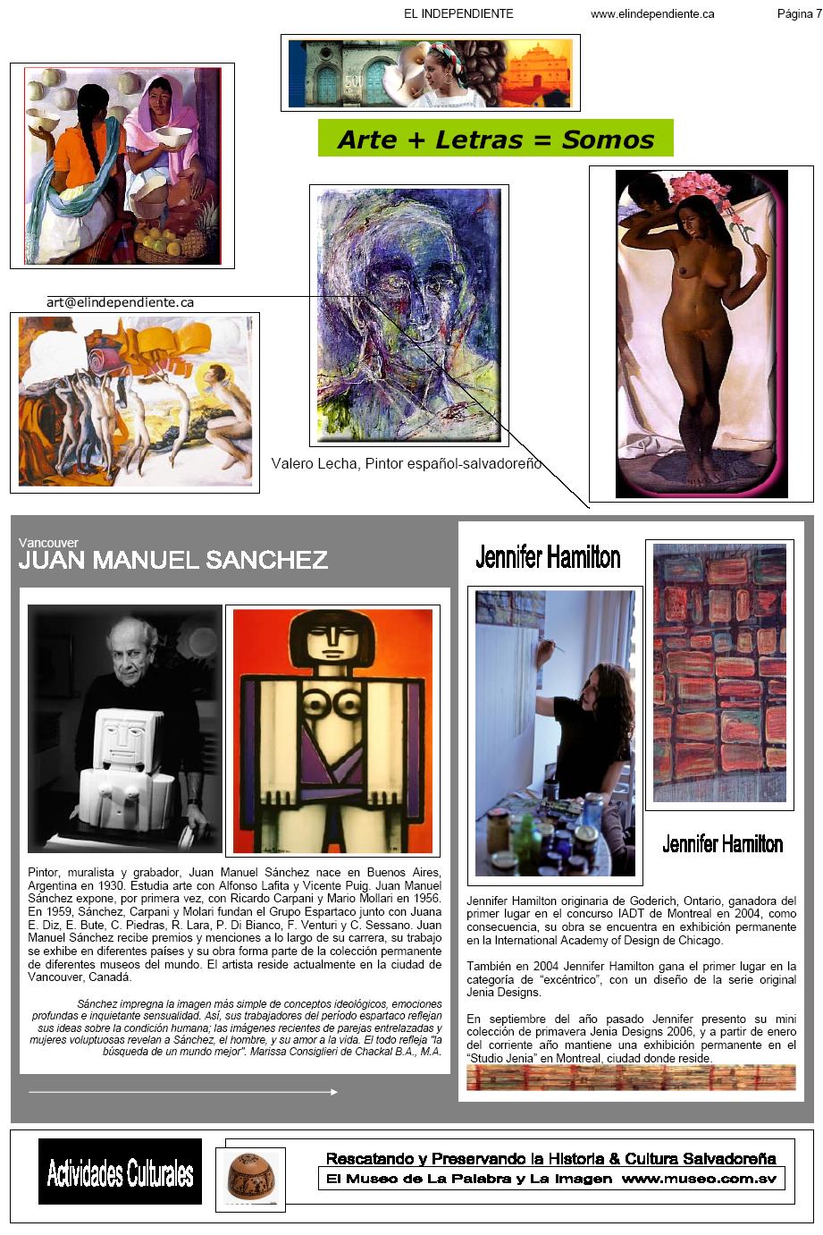 Cocodrilo Viudo Arte & Literatura suplemento El Independiente Canadian Newspaper